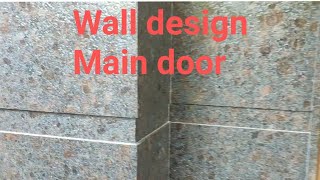 Wall design  Granite Wall design Tiles design [upl. by Aleyam]