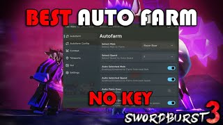 ⚔️NO KEY Swordburst 3 Script Hack  Best Auto Farm MobilePC Pastebin [upl. by Ereveneug]