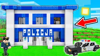 ZBUDOWAŁEM KOMISARIAT POLICJI w MINECRAFT [upl. by Ronoh670]