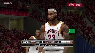 NBA 2K14  LeBron James VS Miami Heat ESPN Mod amp Ultimate Base Roster V18 [upl. by Iznil]