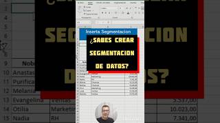 Aprende a usar segmentacion de datos en Excel 😉🚀juancarlosrivastovar excel yoteayudo [upl. by Vod582]