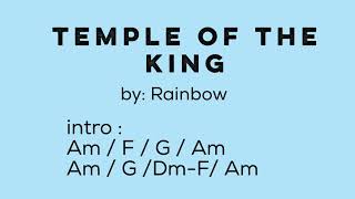 Temple of the King  by Rainbow   Lyrics with Chords [upl. by Arehc]