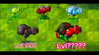 PvZ FUSION Challenge  Evolution Of Peashooter  Lvl 1 Peashooter To ULTIMATE LEVEL Peashooter [upl. by Aihtekal]