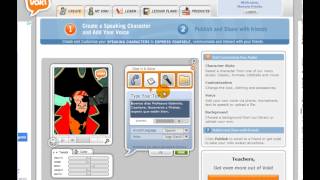 Tutorial Crear Publicar e Insertar un Voki  como crear un voki [upl. by Llabmik]