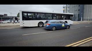 j and b travel of leeds at wakefield Westgate train station working a rail replacement service [upl. by Ydnar]