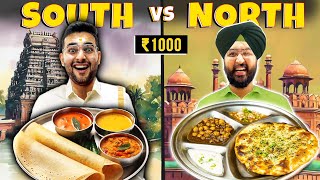 North Indian Vs South Indian Food Eating Challenge 🔥 FoodieWe 24hrs Challenge [upl. by Vinn330]