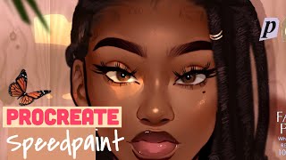 PROCREATE SPEEDPAINT VOGUE CHALLENGE ✨ [upl. by Annig]