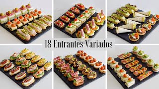 18 Deliciosas y Fáciles Recetas de CANAPÉS y ENTRANTES de Primavera  Recopilación  DarixLAB [upl. by Marrilee]