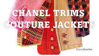 Chanel Trims on Haute Couture Jackets 1 [upl. by Godewyn820]