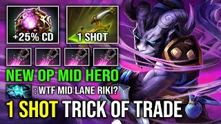 NEW OP MID HERO 1 Shot Trick of Trade Double Jump Khanda Swift Blink Riki 100 Counter ALL Dota 2 [upl. by Oigolue]