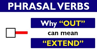 Phrasal verb prepositions OUT part 08 OUT means EXTEND or EXPAND [upl. by Vedetta]