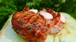 Grilled Pork Chops Recipe with Mustard Marinade [upl. by Stoneman]