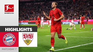 Unstoppable Kane Scores Hattrick  FC Bayern München  VfB Stuttgart 40  Highlights  Matchday 7 [upl. by Katleen]