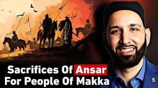 Sacrifices Of Ansar For The People Of Makka  Dr Omar Suleiman  Emotional Clip [upl. by Ainahs]