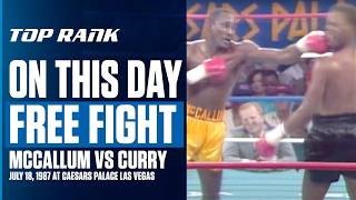 Donald Curry Suffers One Punch KO From Mike McCallum  ON THIS DAY [upl. by Eleinad828]