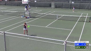 2018 Girls Tennis Team State Finals  1 Singles [upl. by Ecyt]