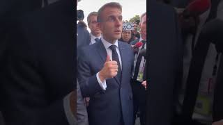 quot‘Shame on You Macron’ Protesters Demand Action on Palestine Crisisquot [upl. by Sadoc693]