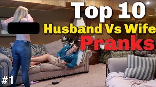 TOP 10 HUSBAND VS WIFE PRANKS OF 2018 Youtube Rewind [upl. by Fevre]