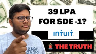 Intuit 39 LPA SDE1 Salary Breakdown 😱 CTC vs InHand [upl. by Irrac]