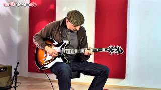 Hagstrom Viking Baritone Deluxe im Test auf musikmachende [upl. by Hatnamas322]