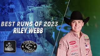 PRCA TieDown Roping World Champion Riley Webbs Best Runs of 2023 [upl. by Garrick911]