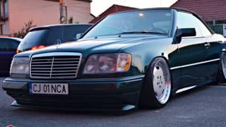 Mercedes W124 Cabrio Restoration Project  Airride  Wheels [upl. by Ahseekat577]