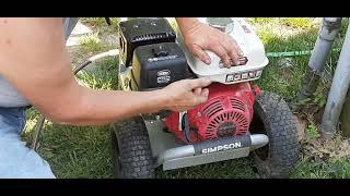 Simpson 4000 psi pressure washer recap [upl. by Oflunra906]