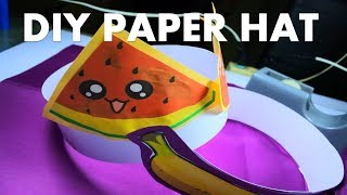 HEADDRESS NUTRITION MONTH EASYDIY PAPER HAT [upl. by Bunting]