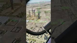 Apache Helicopter Firepower Cleanup Using Gun dcs helicoptermilitary ah64d flightsimulator [upl. by Alwitt]