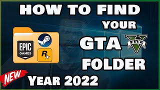 Find your GTA 5 Game Folder in 2023  Epic Games  Steam  Retail  Quick and Easy [upl. by Notserc]