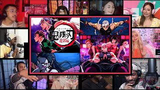 Demon Slayer  Season 2 OP 3 🔥🤩🤩  Reaction Mashup  🎧USE HEADPHONES🎧 [upl. by Eikram]