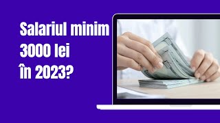 Salar minim 3000 lei în 2023 [upl. by Ciryl]