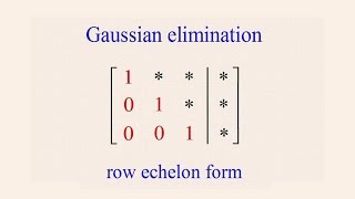 Algebra 54  Gaussian Elimination [upl. by Low]