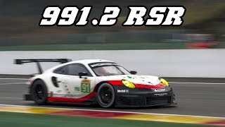 EXTREMELY LOUD Porsche 9912 RSR with open exhaust Spa 2018 [upl. by Arlie237]