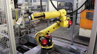 Fanuc M20iA 6Axis Robotic Arm w Hill Flame System Cell [upl. by Noremac246]