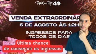 Rock In Rio 2024  Venda Extraordinária Última chance de conseguir os ingressos [upl. by Krasnoff910]