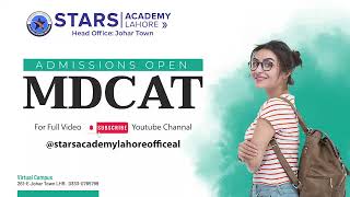 MDCAT  Chemistry Live Class  2024 Stars Academy Head Office Johar town Lahore [upl. by Nomead561]