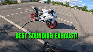 BEST EXHAUST FOR THE YAMAHA R7 [upl. by Atterahs33]