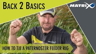 Coarse amp Match Fishing TV  Back 2 Basics How to tie a paternoster rig [upl. by Eillod]