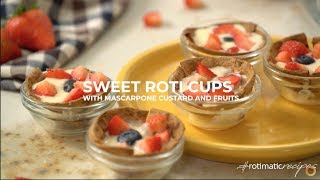 Rotimatic Recipes Sweet Roti Cups [upl. by Namus]