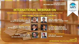 International Webinar On quotMuhammad PBUH Prophetic Message And Said Nursi Perspectivequot [upl. by Tnecillim]