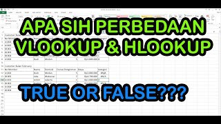 Perbedaan VLookUp dan HLook Up beserta Tutorial Penggunaannya [upl. by Yseulta]