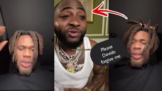 BNXN reveals why he disrespected Davido as He cries for Davidos forgiveness [upl. by Enelram]