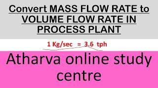 how do you convert mass flow rate to volumetric flow rate [upl. by Deanne]