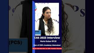 Mock Interview  CSS exam preparation from CSPs Academy Islamabad csspreparation [upl. by Maher]