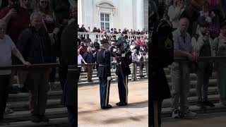 Changing of the Guard Tomb of the Unknown Soldier Arlington National Cemetery [upl. by Karmen]