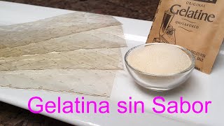 Gelatina sin Sabor  Cómo Funciona y Usos en Repostería │Club de Reposteria [upl. by Mildrid]