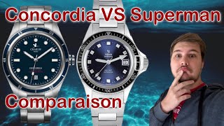 Comparaison Charlie Paris Concordia VS Yema Superman Heritage Blue [upl. by Solotsopa757]