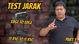 Test Jarak Intercom Cardo To Cardo dan IT R10 To IT R10  PART 1 touwani intercom [upl. by Annig]