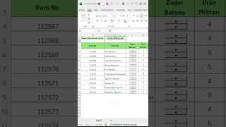 Excelde Rapor Güncelleme Tarihi Ekleme shorts [upl. by Anaeli]